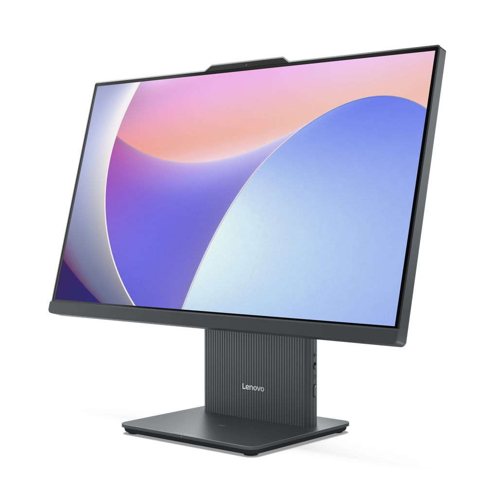 aio Lenovo IdeaCentre 24IRH9 (F0HN000RAX)  i5-13420H 8GB-DDR5 512GB-SSD  Intel-UHD-Graphics 24"-FHD-IPS 100Hz Touch Wireless EOS Keyboard Arabic, Luna Grey, 