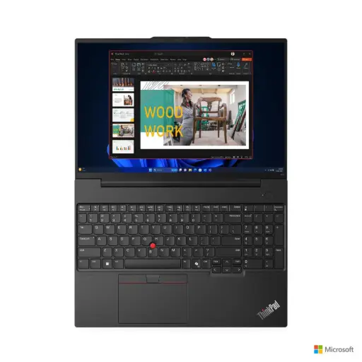 Lenovo ThinkPad E16 Gen2 Intel Core Ultra7-155H 16GB 512GB-SSD Iris-Xe-Graphics FPR Backlit-KB 16-inch WUXGA IPS DOS Black BAG US 